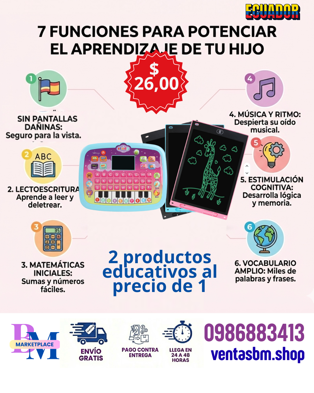 Combos Tablet mas pizarra