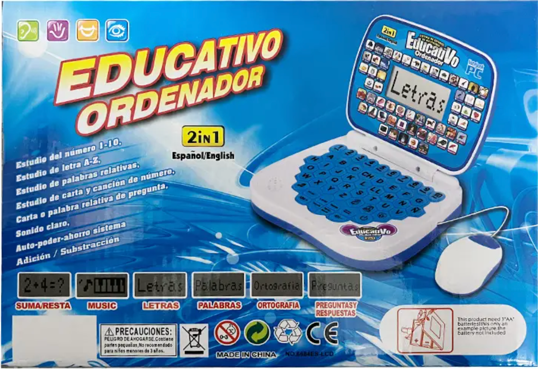 Miniordenador educativo bilingüe