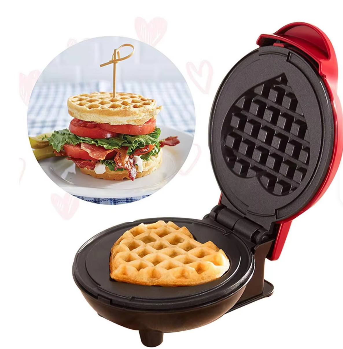 Mini Wafflera Multifunción 3 en 1