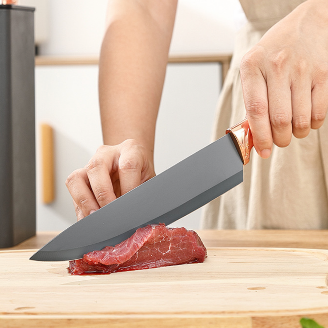 Set de Cuchillos Mármoleados 7 Piezas