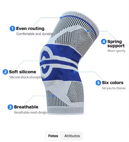 Rodillera Nailon Silicona