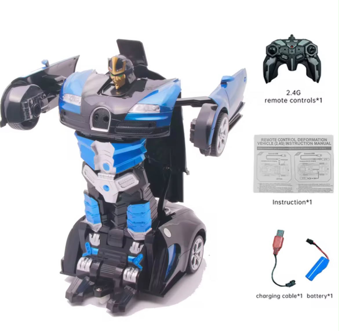 Transformer deportivo 2 en 1  (Carro-Robot)