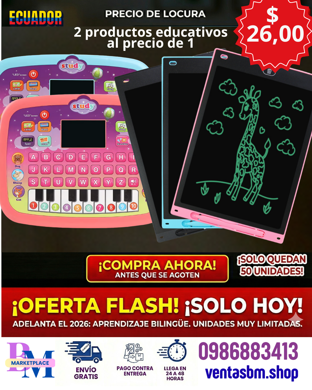 Combos Tablet mas pizarra