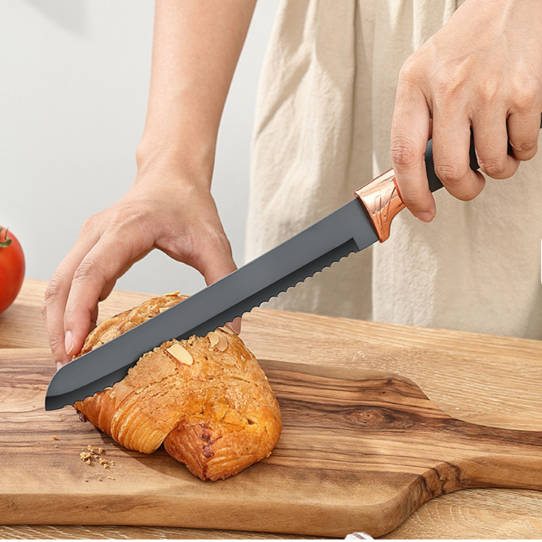 Set de Cuchillos Mármoleados 7 Piezas