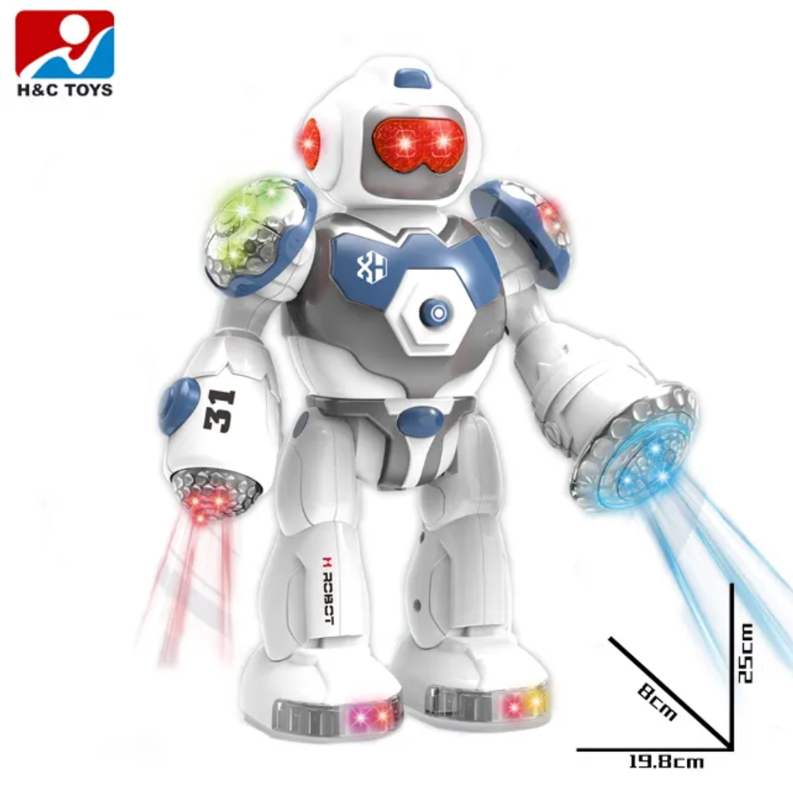 Robot de Acción con Luces