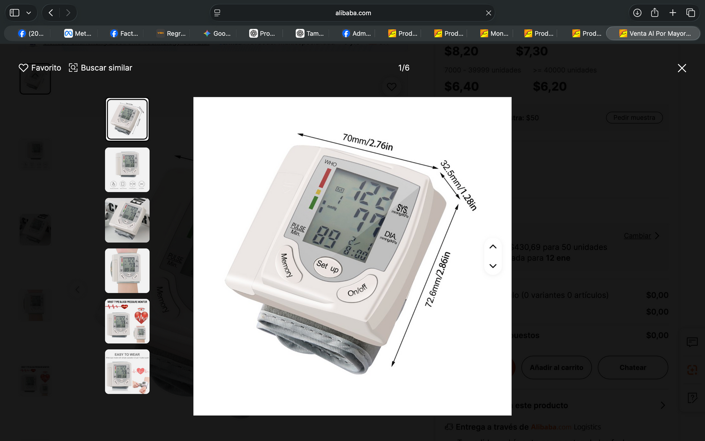 Tensiómetro Digital de Muñeca