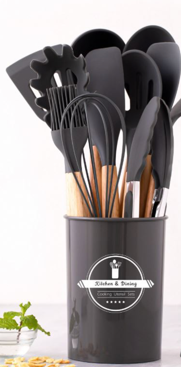 Set de Utensilios de Silicona