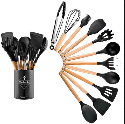 Set de Utensilios de Silicona