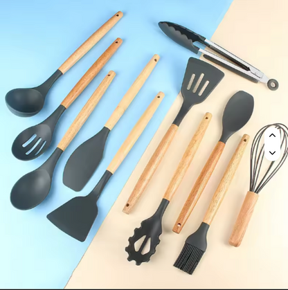 Set de Utensilios de Silicona