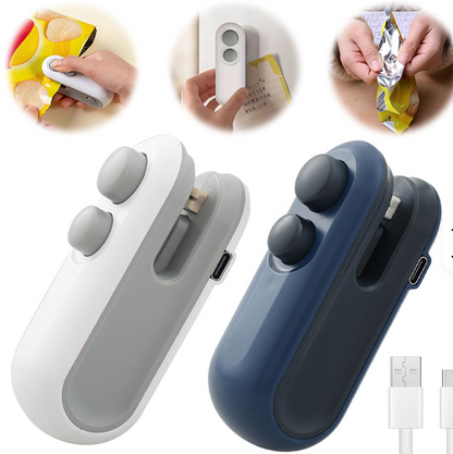 Sellador y cortador de fundas 2 en 1