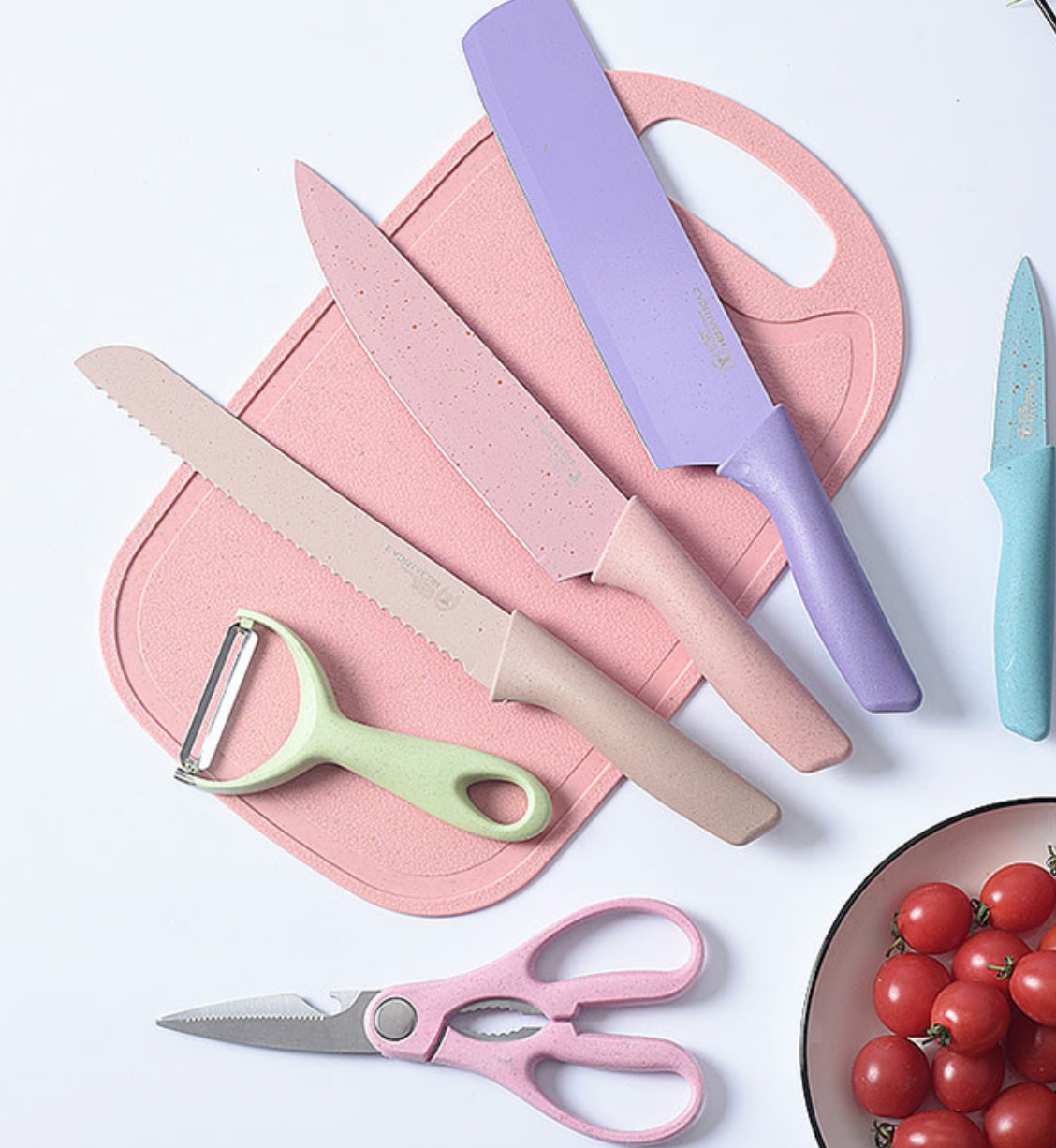 Set de Cuchillos de Cocina multicolor