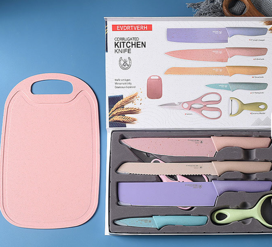 Set de Cuchillos de Cocina multicolor