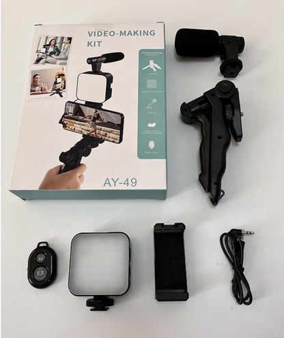 Kit 3 en 1 para grabar contenido