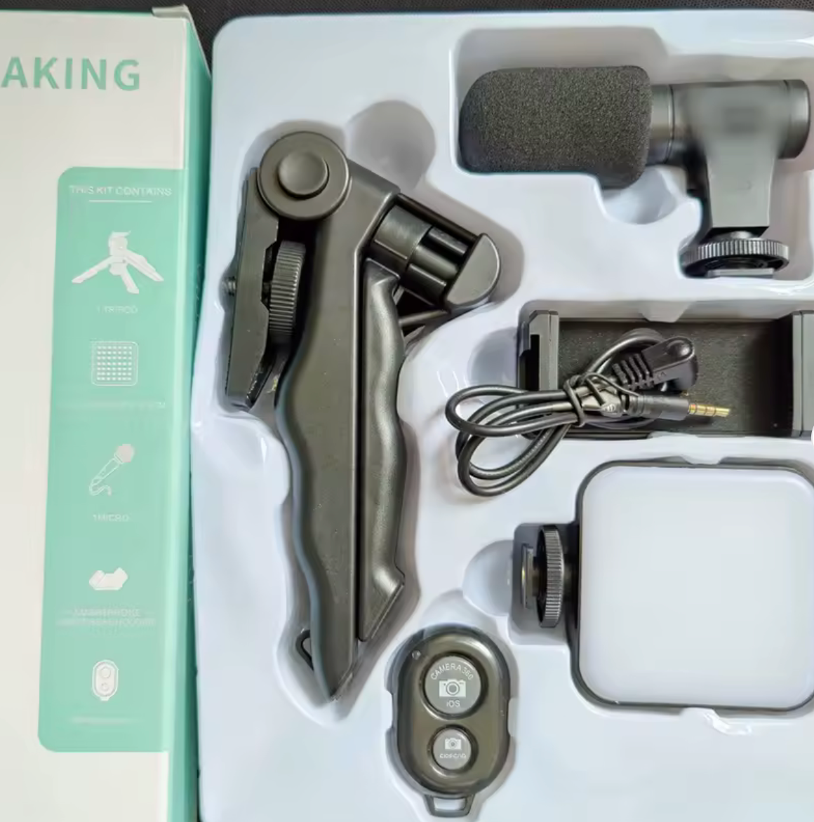 Kit 3 en 1 para grabar contenido