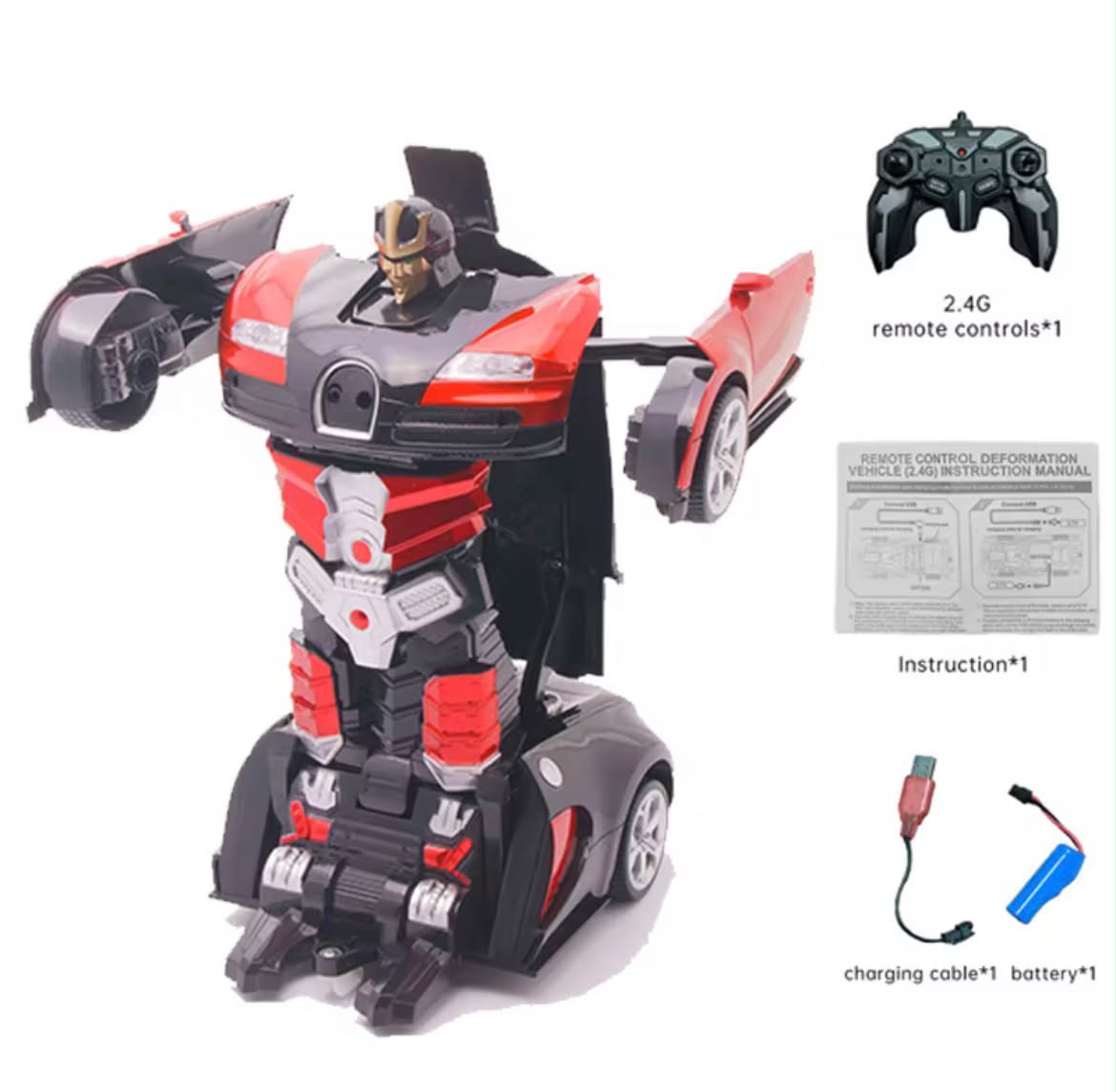 Transformer deportivo 2 en 1  (Carro-Robot)